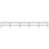 Valla de jardín con puntas de lanza acero negro (1-1,25)x8,5