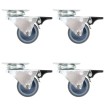 Ruedas dobles giratorias 32 unidades 50 mm