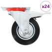 Ruedas giratorias 24 unidades 100 mm