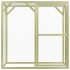 Gallinero de madera de pino impregnada 1,5x1,5x1,5