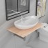 Conjunto de muebles de baño 2 piezas cerámica