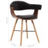Sillas de comedor 4 uds cuero sintético y madera curvada