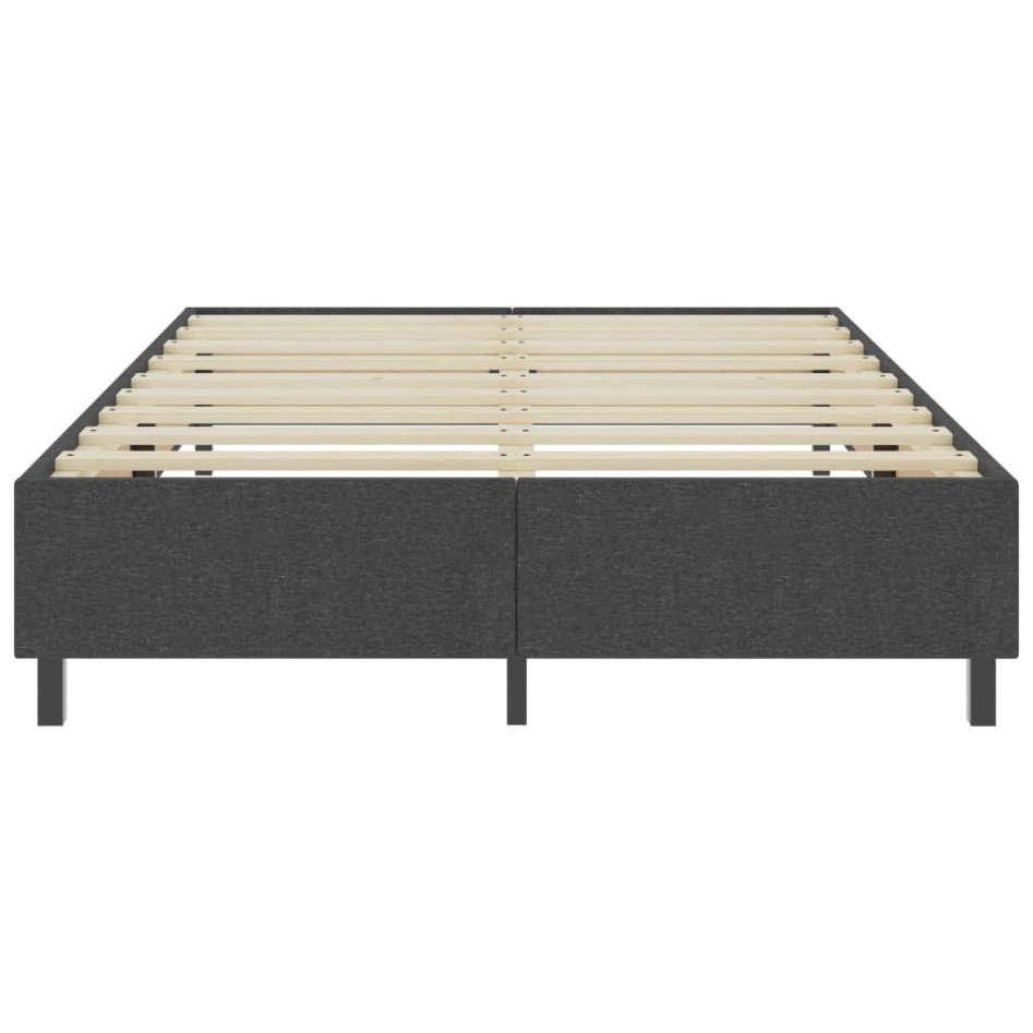 Estructura de cama Box Spring tela gris 160x200