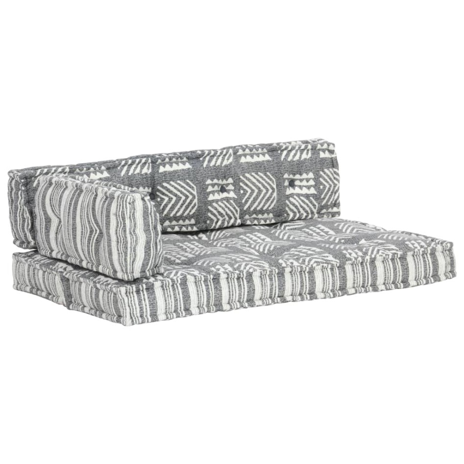 Cojín para sofá de palés tela gris