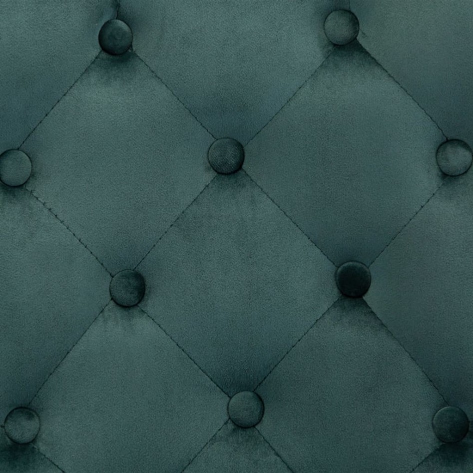 Sillas de comedor 2 unidades terciopelo verde