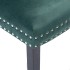 Sillas de comedor 2 unidades terciopelo verde