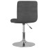 Sillas de comedor giratorias 2 unidades tela gris