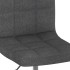 Sillas de comedor giratorias 2 unidades tela gris