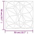 Paneles de pared 48 uds XPS diamante verde 50x50 cm 12