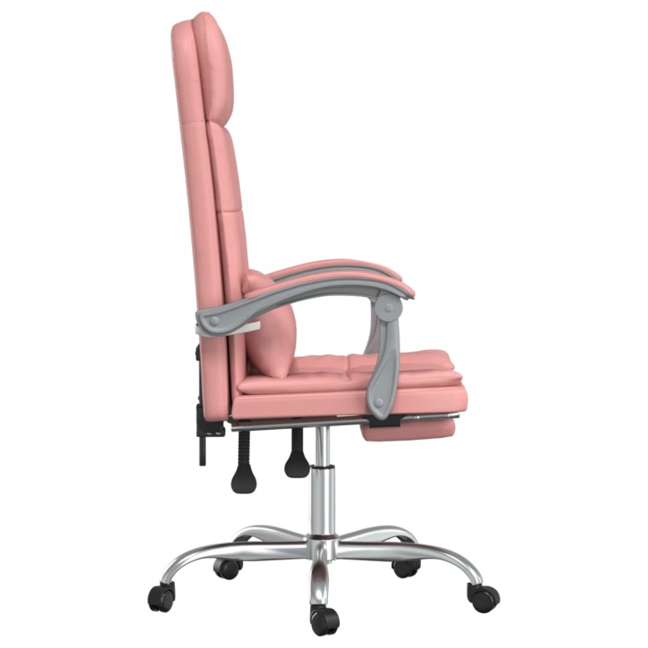 Silla de oficina reclinable masaje cuero sintético