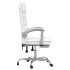 Silla de oficina reclinable masaje cuero sintético