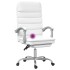 Silla de oficina reclinable masaje cuero sintético