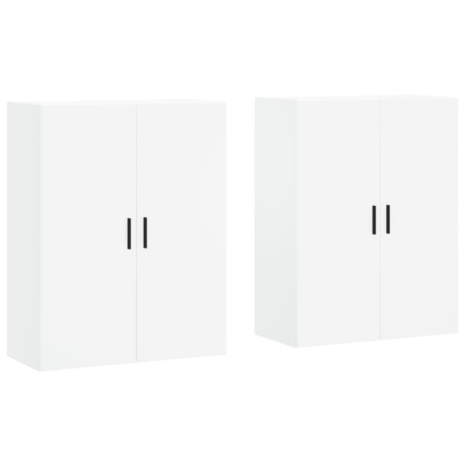 Armarios de pared 2 unidades blanco 69,5x34x90