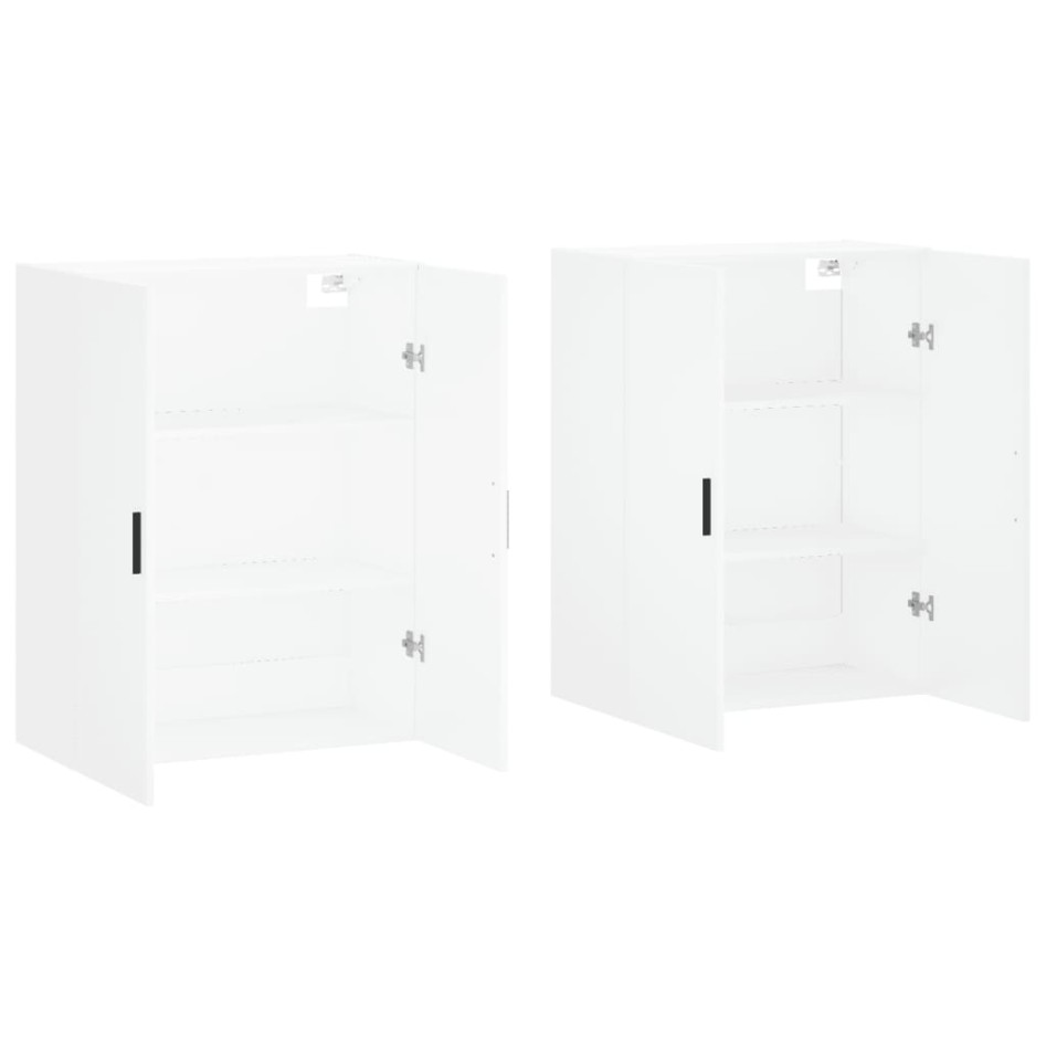Armarios de pared 2 unidades blanco 69,5x34x90