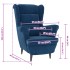 Sillón de terciopelo