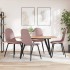 Sillas de comedor 4 unidades terciopelo