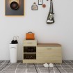 Banco zapatero madera de ingeniería roble Sonoma 94,5x31x57 cm