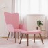 Sillón de relax con taburete terciopelo