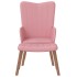 Sillón de relax con taburete terciopelo