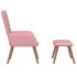 Sillón de relax con taburete terciopelo