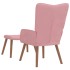 Sillón de relax con taburete terciopelo