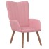 Sillón de relax con taburete terciopelo
