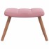 Silla mecedora con reposapiés terciopelo