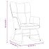 Silla mecedora con reposapiés terciopelo