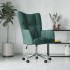Silla de relajación de terciopelo verde