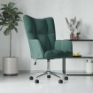 Silla de relajación de terciopelo verde oscuro