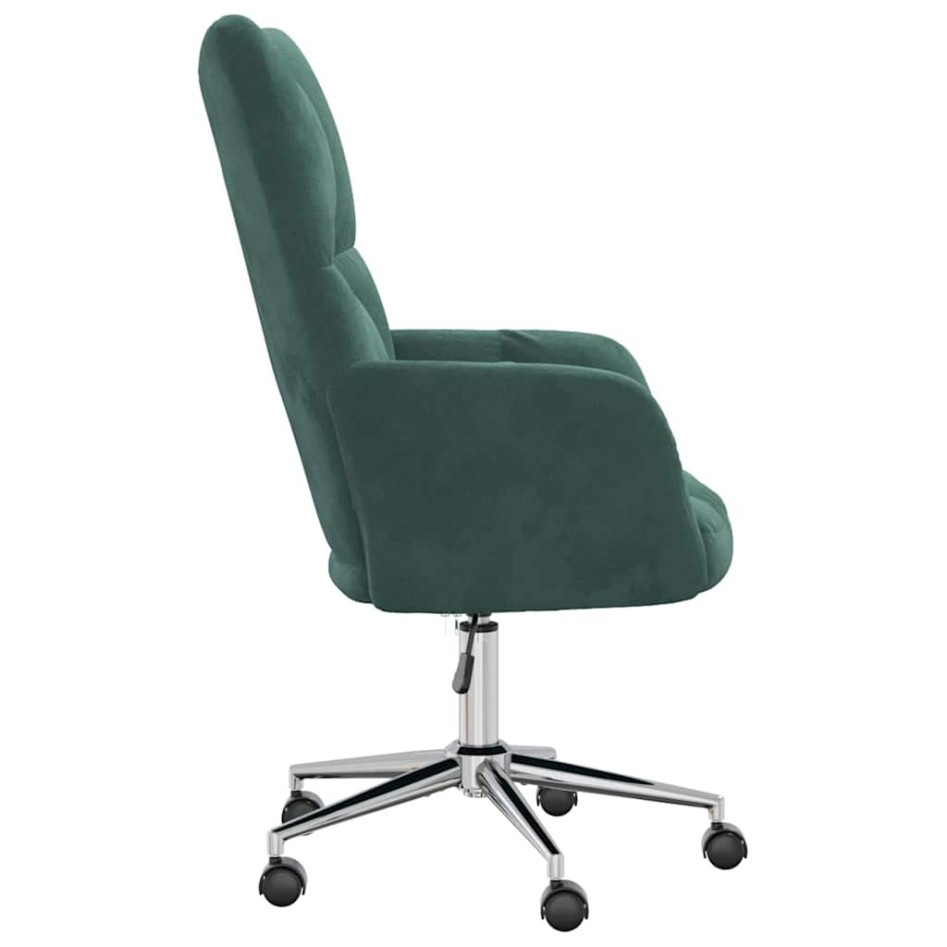 Silla de relajación de terciopelo verde