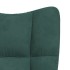 Silla de relajación de terciopelo verde