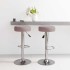 Taburetes de cocina 2 unidades tela gris