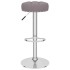 Taburetes de cocina 2 unidades tela gris