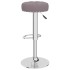 Taburetes de cocina 2 unidades tela gris