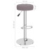 Taburetes de cocina 2 unidades tela gris