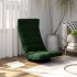 Silla de suelo giratoria de terciopelo verde