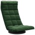 Silla de suelo giratoria de terciopelo verde