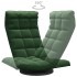 Silla de suelo giratoria de terciopelo verde