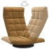 Silla de suelo giratoria de terciopelo