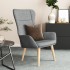Sillón de relax de tela gris
