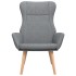 Sillón de relax de tela gris
