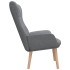 Sillón de relax de tela gris