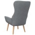Sillón de relax de tela gris
