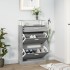 Mueble zapatero madera contrachapada gris Sonoma 63x24x104