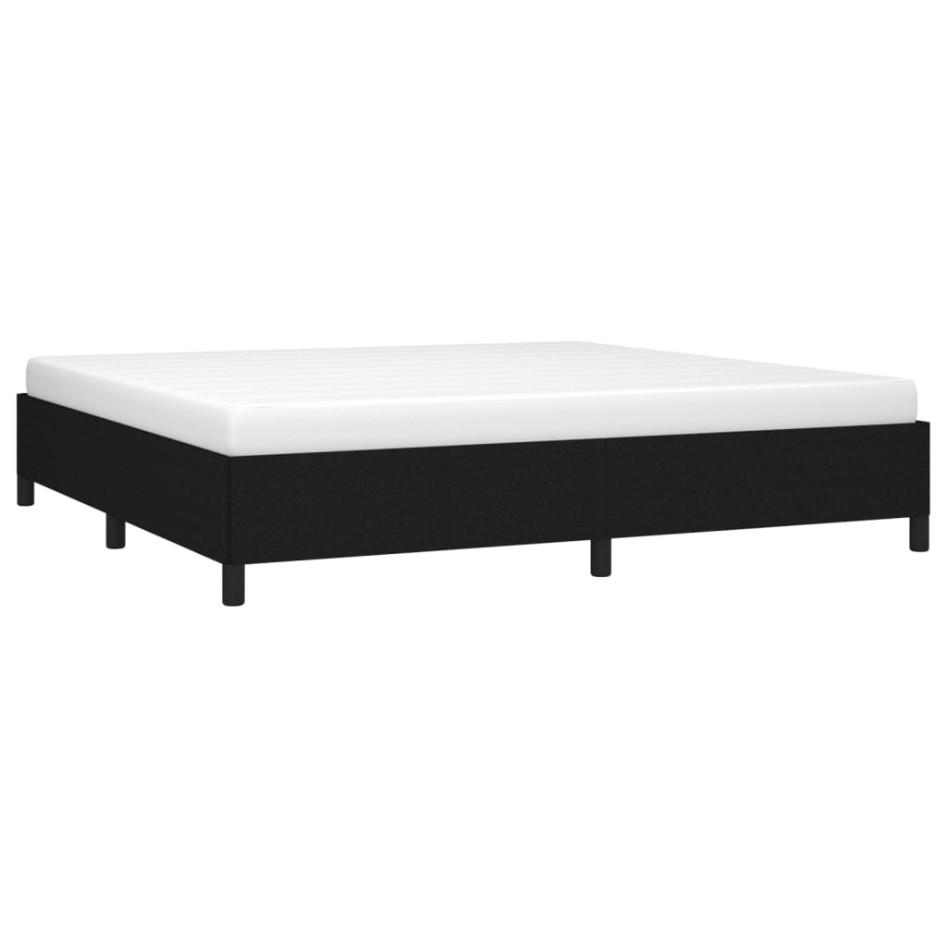 Cama sin colchón tela negro 200x200