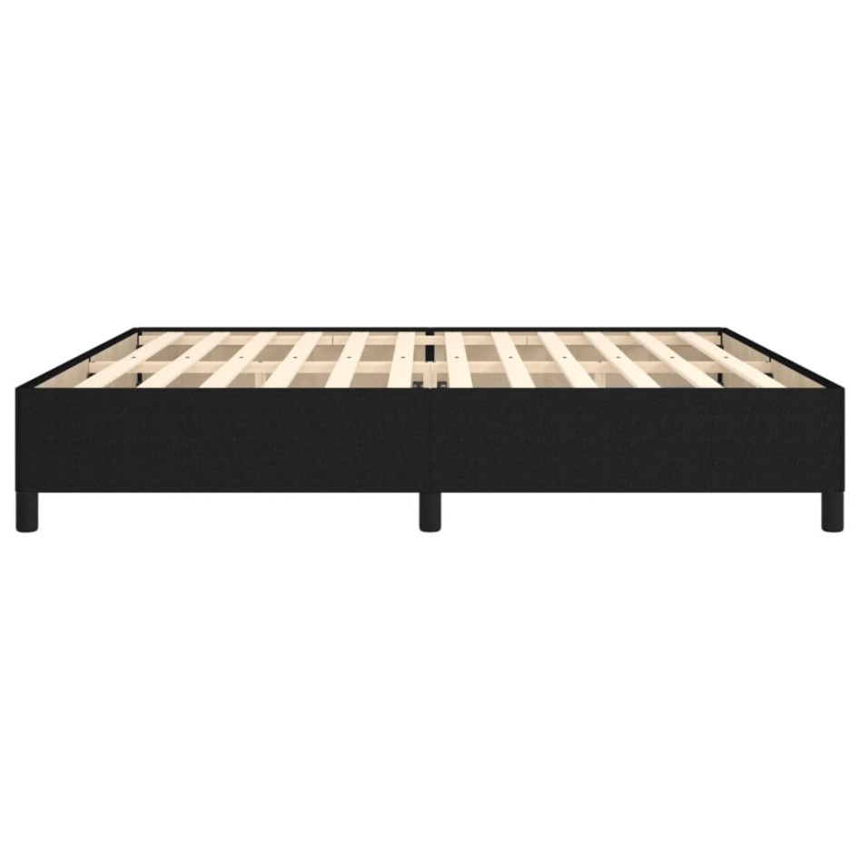 Cama sin colchón tela negro 200x200