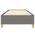 Estructura de cama sin colchón tela gris oscuro 90x200