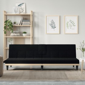 Sofá cama con portavasos tela