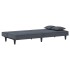 Sofá cama de terciopelo gris